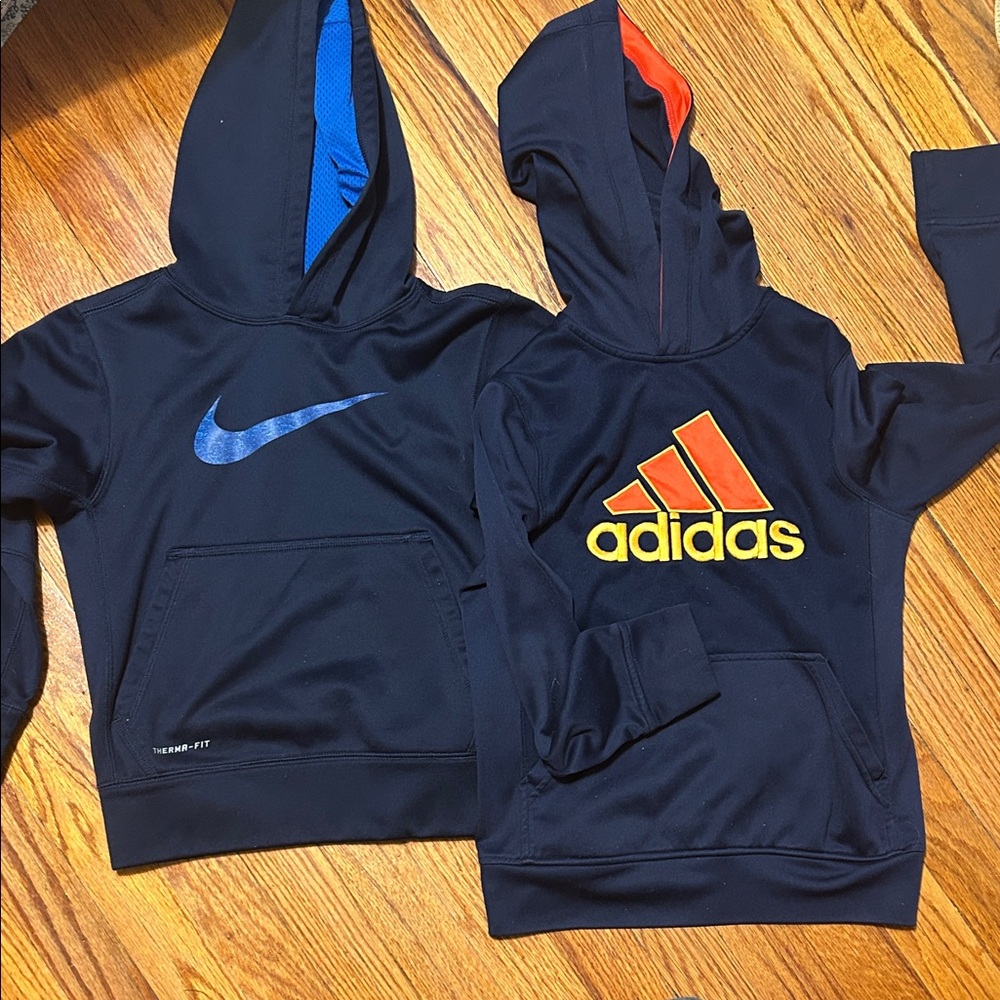Nike Kids' navy Blue Hoodies